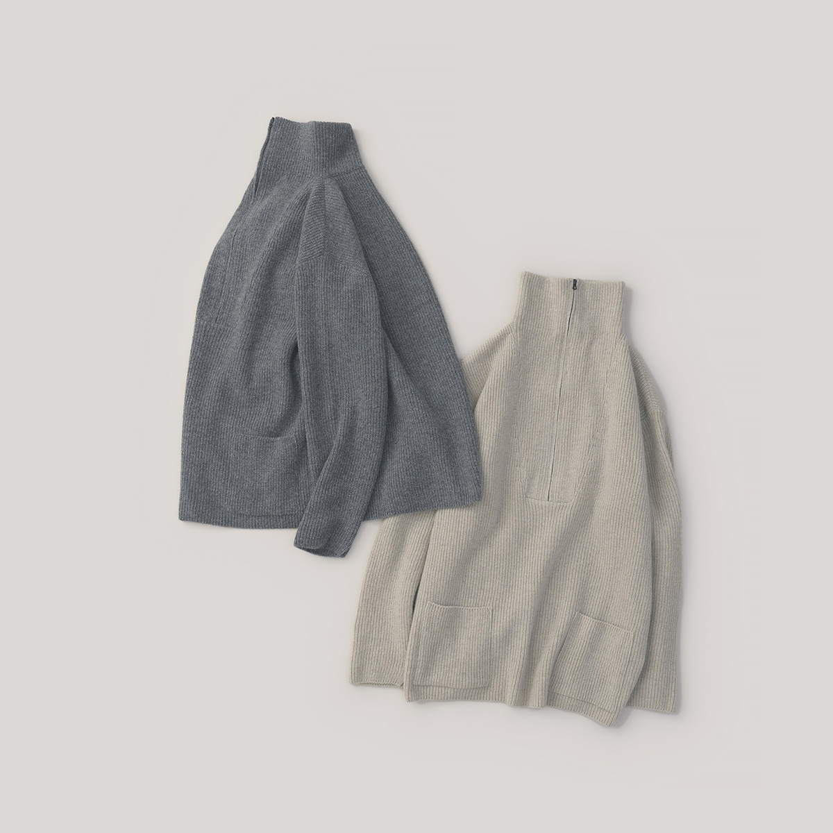 Yak×Ca/Wool Half Zip