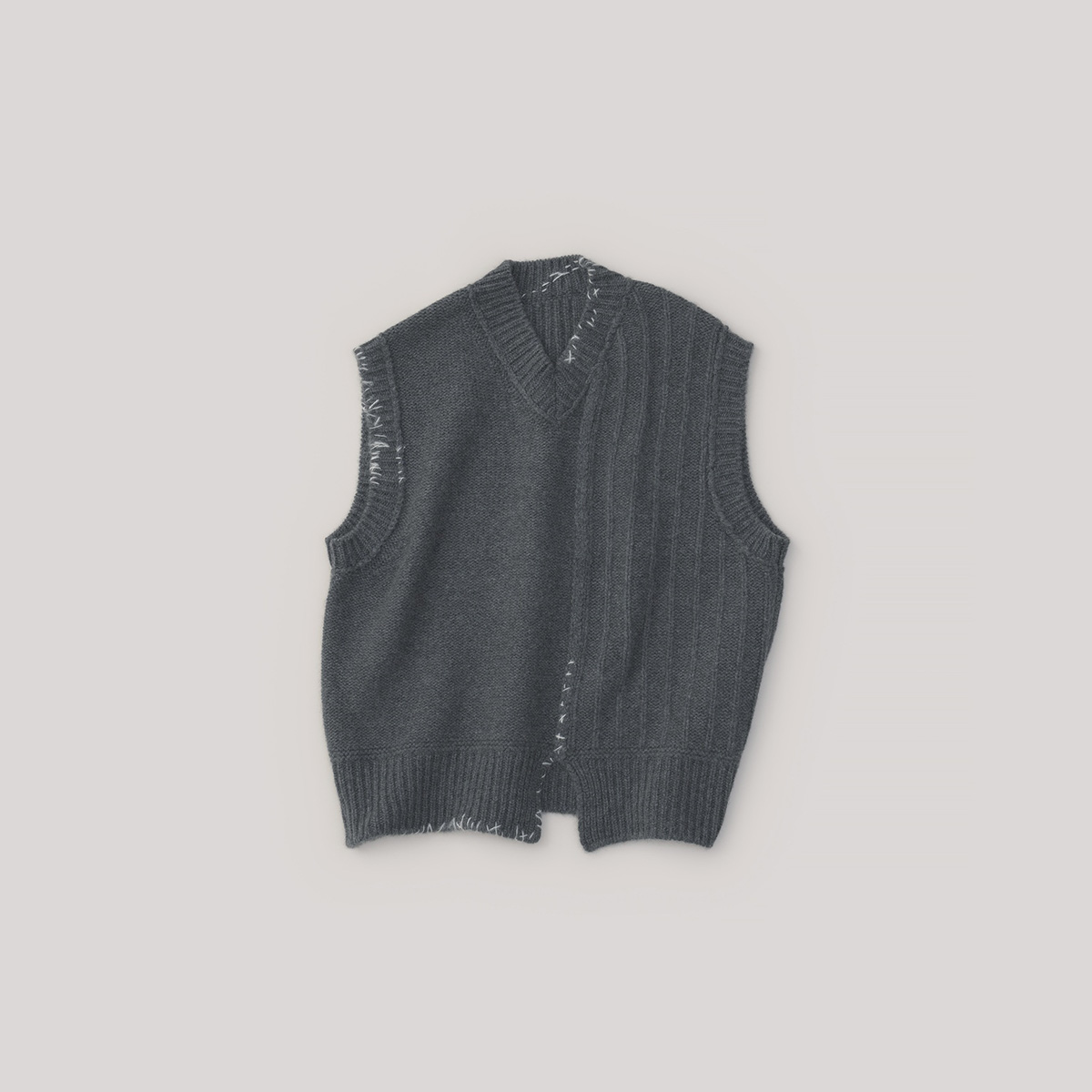 OB Cashmere V-neck Vest