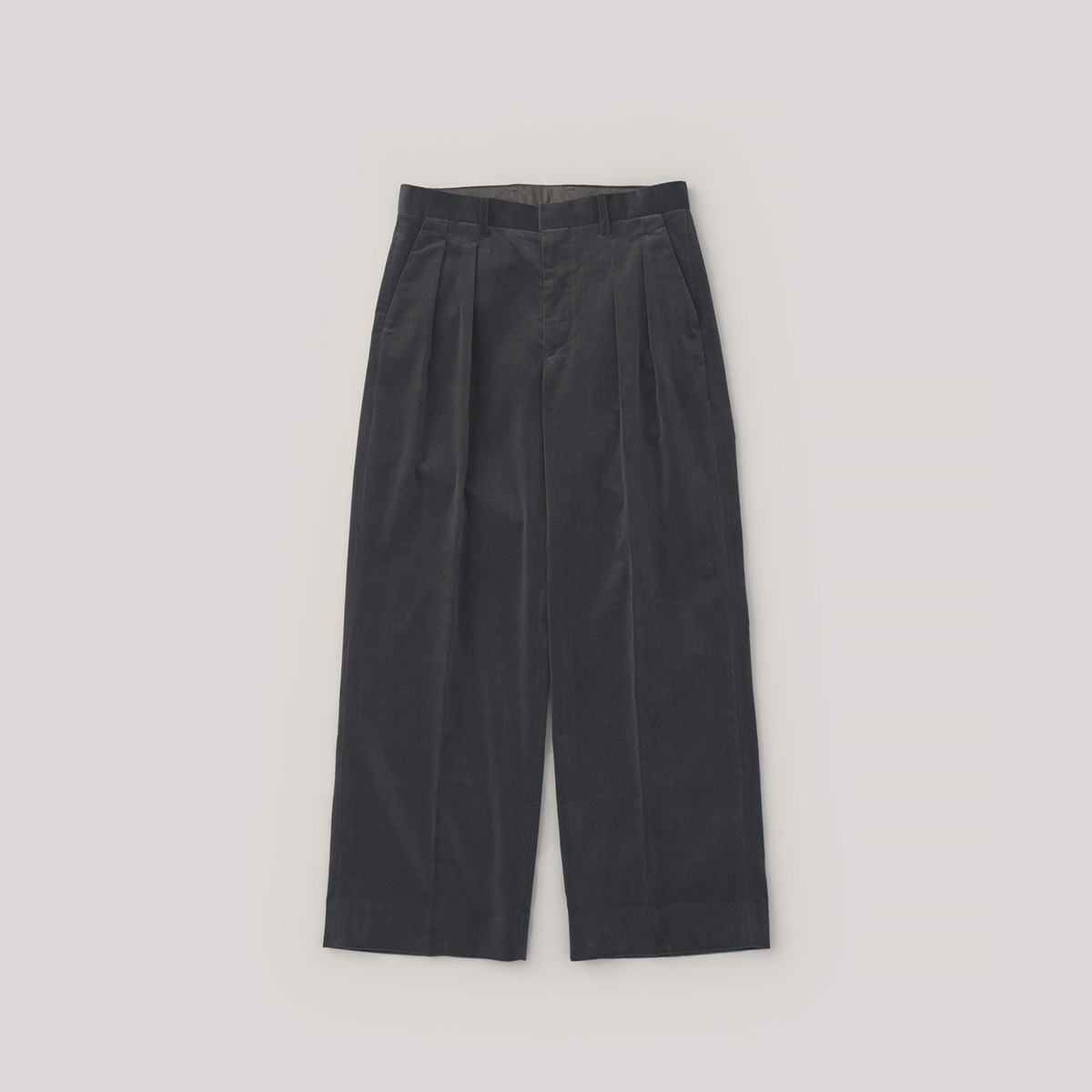 Finx Cotton Corduroy Wide Tapered Trousers