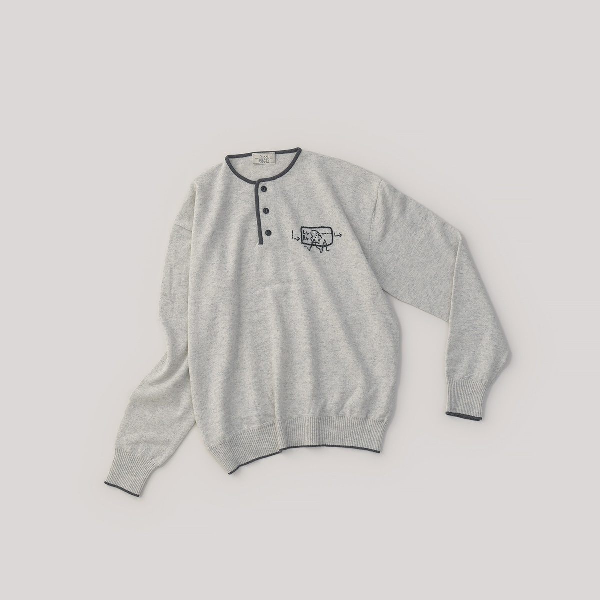 OB Cashmere Henley-neck